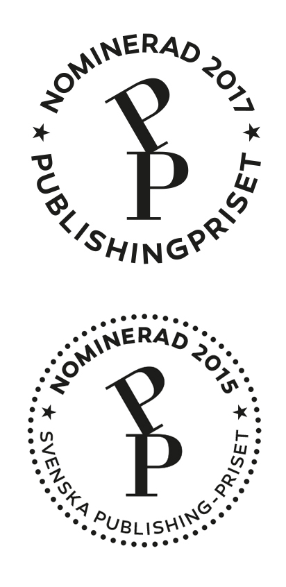 nominerad till Svenska Publishing-priset, sigill för 2015 och 2017